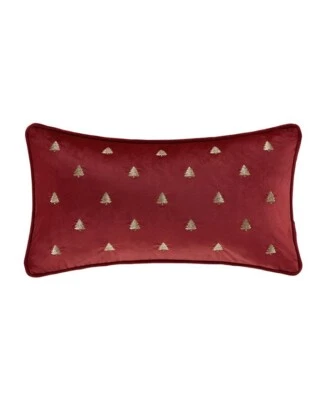 Almohada decorativa adornada para árbol de Navidad J Queen New York, ropa de cama de 11" x 20" Foto 1 de 4