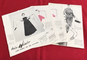 Vintage Marshall & Snelgrove Prospekte Karten Mode Hüte Kleidung Preise Posten - Bild 1 von 8