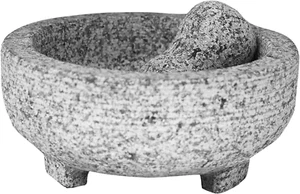 Vasconia 4-Cup Granite Molcajete Mortar and Pestle, Gray - Picture 1 of 11