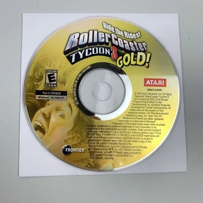 RollerCoaster Tycoon 3: Gold (PC, 2005) *Disc Only* - Image 1 of 2