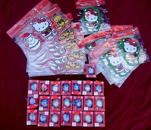 42 Teile Weihnachten Deko Kugeln Hello Kitty Sanrio Sonderposten Restposten NEU - Bild 1 von 12