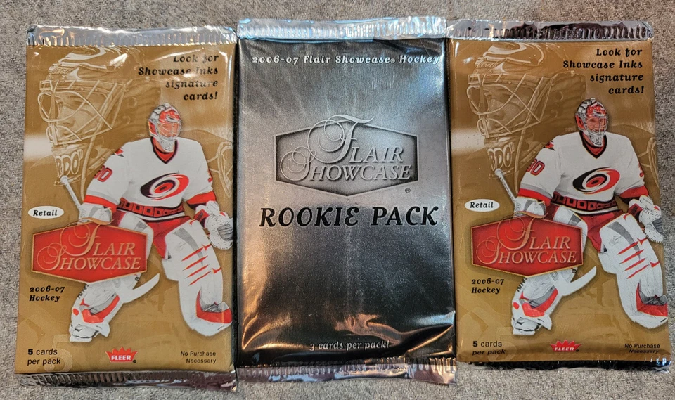 2006-07 UD Flair Showcase Hockey: 2 Retail Packs + 1 Rookie Pack - See Checklist - Image 1 of 2