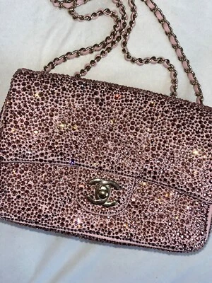 bolso chanel auténtico rosa swarovski Foto 1 de 4