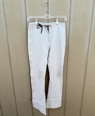 VTG 90'S LIP SERVICE FAUX LEATHER USA WHITE BLACK  PARTY PANTS SZ 4 Petite - Image 1 of 4