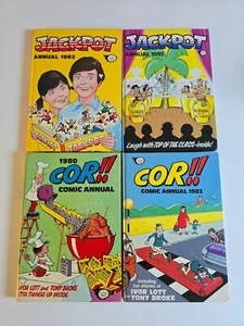 Cor!! Annual 1980/1983 + Jackpot Annual 1983/1985 Bundle FREEPOST - Picture 1 of 10