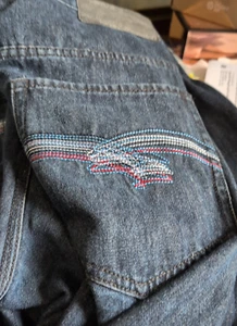 Rocawear Jean Shorts Men's Blue Denim 40 Original Fit Hip Hop Skate Y2K      M - Picture 1 of 12