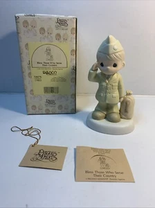 Precious Moments Army Figurine 526576 Bless Those Who Serve Their Country w/ Box - Picture 1 of 10