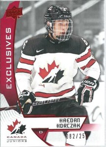 2019-20 Upper Deck Team Canada Juniors KAEDAN KORCZAK Exclusives #17 082/250