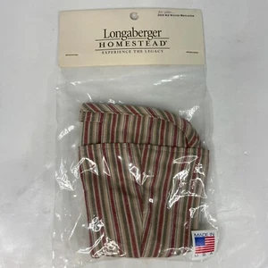 Forro a rayas Longaberger Market para cesta Memories 2008 tejido mediano NUEVO - Imagen 1 de 5