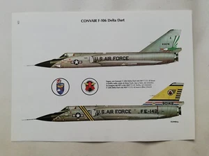 CONVINCE F-106 DELTA DART Encyclopedia Board Military Aviation History - Picture 1 of 2
