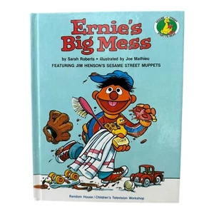 Ernie’s Big Mess By Sarah Roberts 1981 Jim Henson’s Sesame Street Muppets - Picture 1 of 6