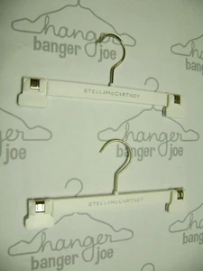 STELLA MCCARTNEY 11 3/4" WHITE PLASTIC LINGERIE PETITE / KID  HANGERS SET 40 - Picture 1 of 4