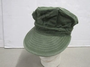 Vietnam Era USMC OG-107 Utility Cap Hat Cotton Sateen 1968 US Marine Corps - Picture 1 of 16
