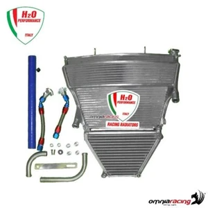 Radiatori acqua+olio maggiorati H2O+kit di montaggio per Suzuki GSXR1000 K5/K6 - Imagen 1 de 5