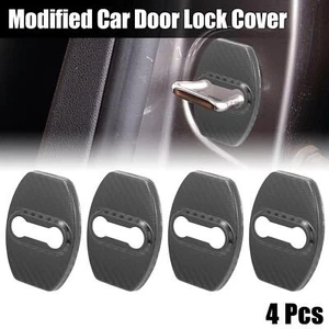 4pcs Car Door Lock Latches Striker Cover Protector Caps for Toyota Black Gray - Picture 1 of 7