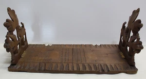 Fermalibri vintage espandibile legno intagliato a mano scorrevole regolabile - Foto 1 di 5
