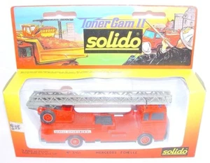 Solido TONERGAM 1:50 MERCEDES LADDER FIRE DEPARTMENT TRUCK #3101 MIB`85 RARE! - Picture 1 of 8