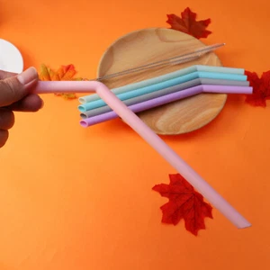 8 Pcs/Set Reusable High-quality Straws Easy to Clean Travel - Picture 1 of 11