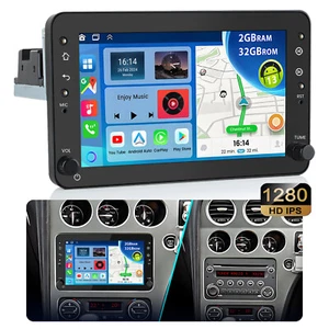 Radio de coche DAB+ Android 14 Carplay GPS Navi 32 GB para Alfa Romeo 159 Brera Spider - Imagen 1 de 9