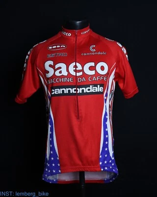 Camiseta de ciclismo vintage Saeco Cannondale Tour de France 1998 (L) - Imagem 1 de 4