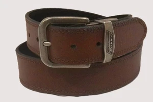 Cintura Dickies in vera pelle reversibile nera o marrone misura 34" - Foto 1 di 6