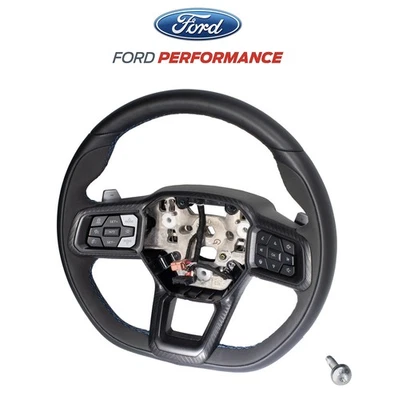 Volante Mustang Dark Horse 2024-2025 OEM M-3600-M costura azul Foto 1 de 4