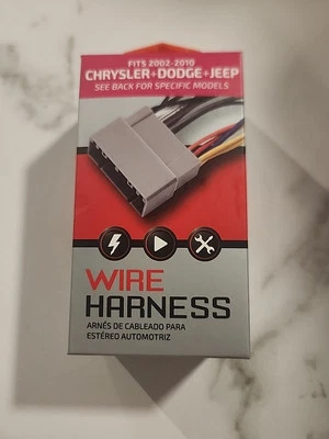 Stereo Radio Wiring Harness 2002-2010 Chrysler Dodge Jeep AAPWHCR2 Connector - Image 1 of 4