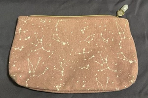 Ipsy Glam Bag Makeup Cosmetic Bags Pink Constellation Stars "Crystal" Pull - Picture 1 of 4