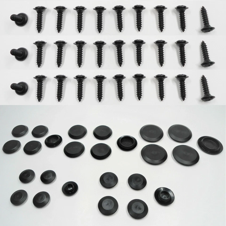 30 INTERIOR SCREWS & 25 SHEET METAL PLUGS! FOR VOLKSWAGEN TYPE 3 RABBIT VAN ETC - Image 1 of 4