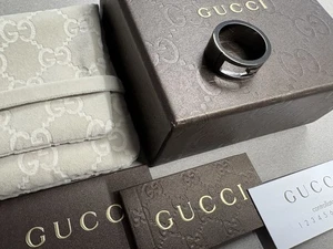 Gucci Ring Markenware G AG925 gestempelt Größenkennzeichnung: #10 mit Etui - Bild 1 von 15