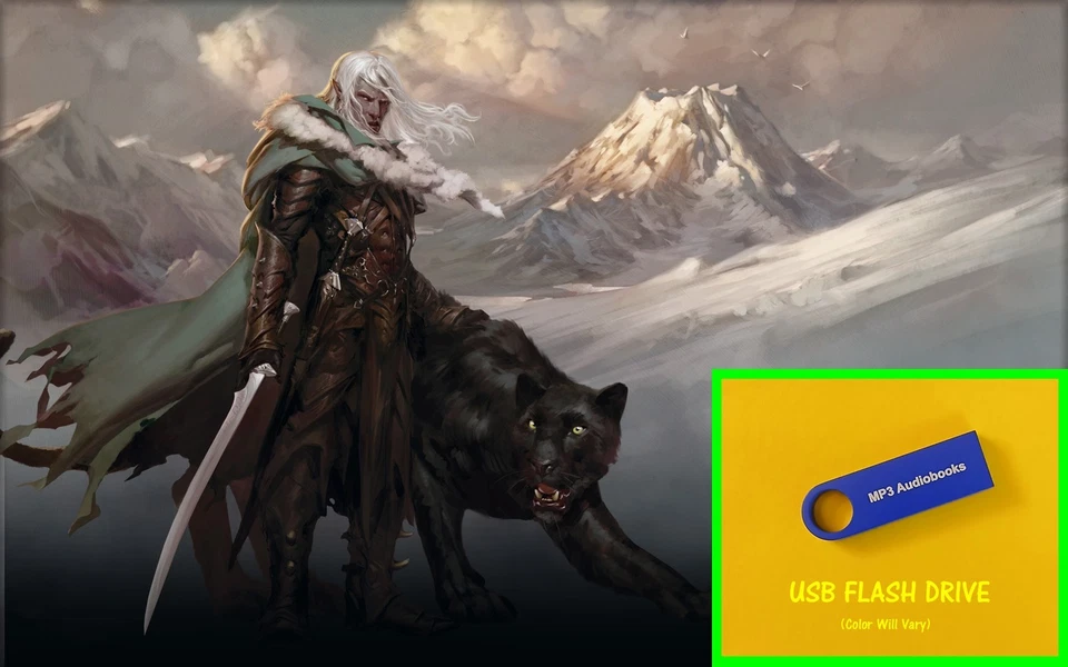 The LEGEND OF DRIZZT Series By R.A. Salvatore - 54 MP3 USB Audiobook Collection - Image 1 of 1