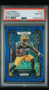 2023 Panini Prizm Blue Shimmer Romeo Doubs Green Bay Packers 17/25 RC B5 - Picture 1 of 2
