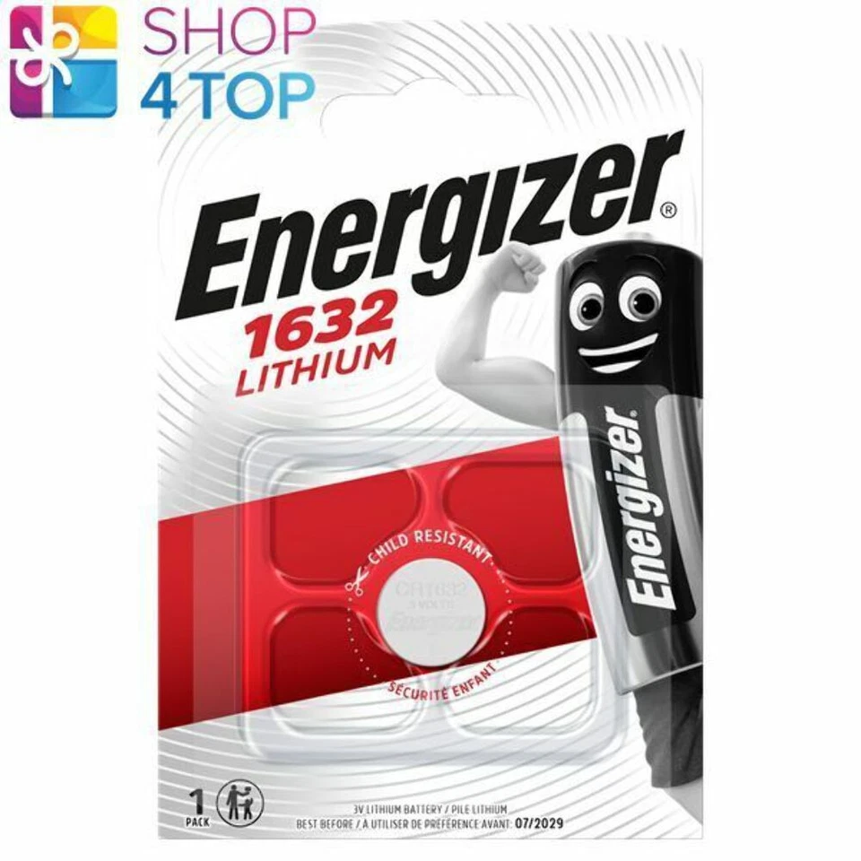 Energizer Cr1632 Lithium Battery 3V Cell Button Cell Exp 2033 New - Image 1 of 1