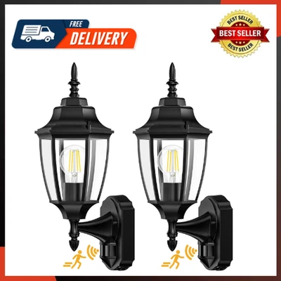 Outdoor Wall Sconce, 2 Pack Dusk to Dawn Motion Sensor Light Fixtures - Image 1 of 4
