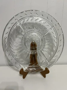 Indiana Glass "Laurel" 5 Part Divided Server-B#082 Vintage, Discontinued - Picture 1 of 7