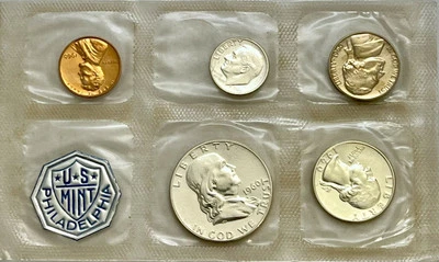 1960 US Mint Set Philadelphia Originally Sealed Packaging No Papers - Image 1 of 2