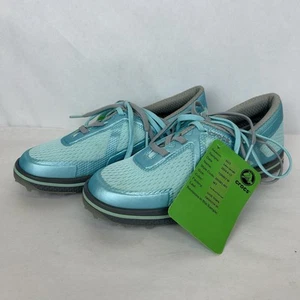 Crocs Golf Shoes Womens 7 Blue Gray Torrey Pine - Picture 1 of 13