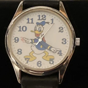 Vintage Disney Time Works Donald Duck Uhr - Armzeiger - neue Batterie funktioniert - Bild 1 von 18