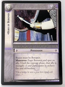 LORD OF THE RINGS TCG REALMS OF THE ELF LORDS RARE 3R42 HORN OF BOROMIR lp - Picture 1 of 1