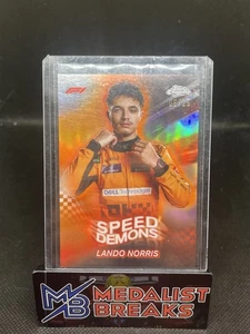 2024 Topps Chrome Formula 1 F1 Lando Norris Speed Demons arancione /25  - Foto 1 di 2