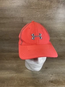 Under Armour Women's Neon Running Strapback Hat Adjustable OSFA Pink Orange 23O - Picture 1 of 13
