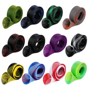 Fishing Rod Sleeve 12Pcs Braided Mesh Protector for Spinning Casting Rods - Picture 1 of 7