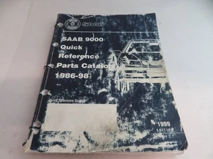 SAAB 9000 QUICK REFERENCE PARTS CATALOG 1986-98 - Bild 1 von 5