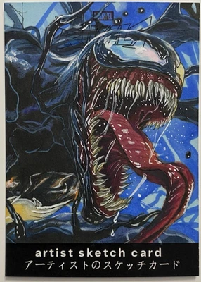 2025 Rivals Japan Studio MARVEL Venom Sketch Card 1/1 - Image 1 of 2