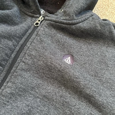 Y2k Vintage Grey Volcom Fleece Lined Jacket Size Mens Large - Image 1 of 4