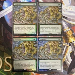 Mtg Tarmogoyf Box Topper Foil Set Of 4 English Version Armas - Picture 1 of 5