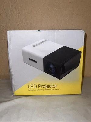 New 1080p Full HD LED Portable Mini Projector Smart Home Theater - Image 1 of 4