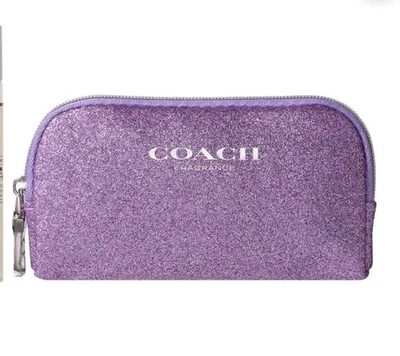 Cosch Pequeño Cremallera Púrpura Brillo Billetera Bolsa para Monedas Lápiz Labial Bolsa Estuche Foto 1 de 3