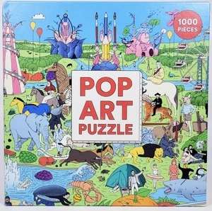 Pop Art Puzzle: Make the Jigsaw and Spot the Artists by Andrew Rae w/Poster NEW - Picture 1 of 5