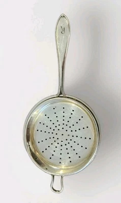 European Silver Tea Strainer - Image 1 of 4
